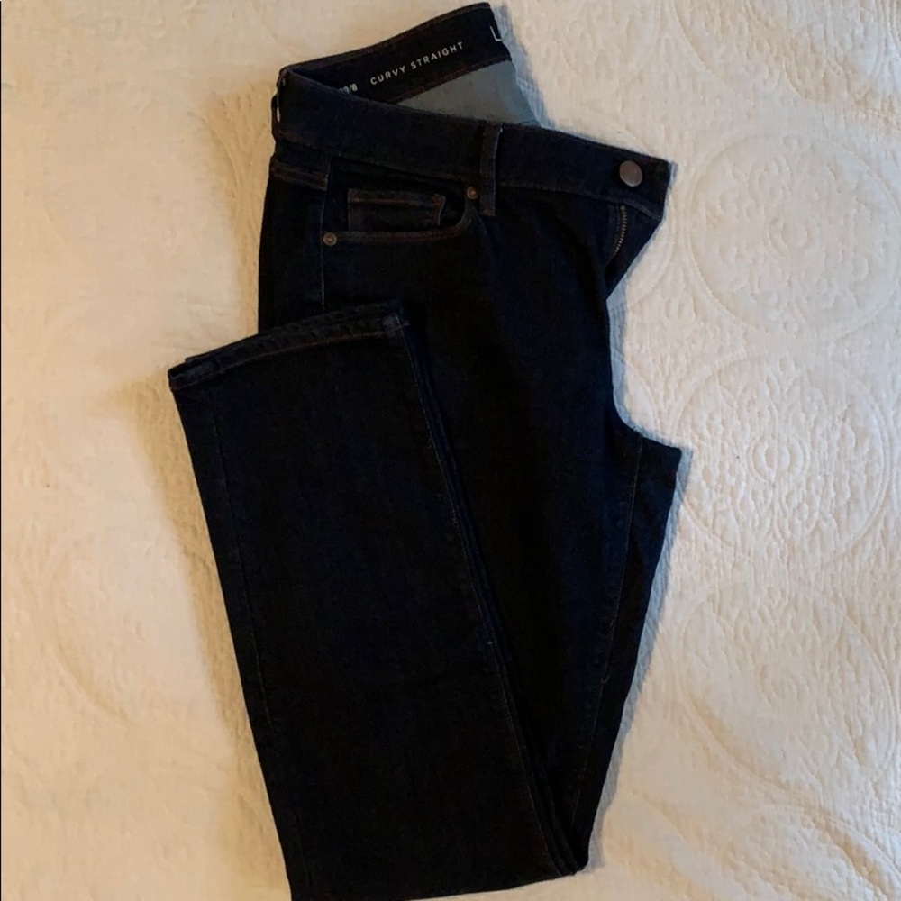 LOFT Curvy Straight Jeans - Sz8